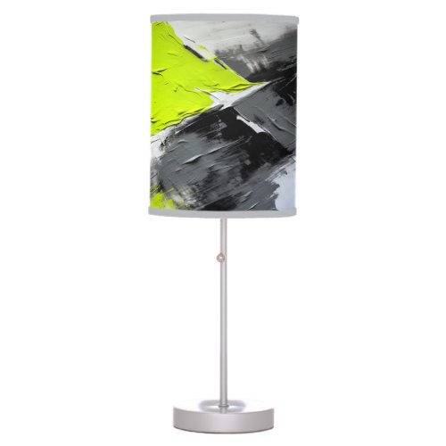 Lime Green  Grey Table Lamp