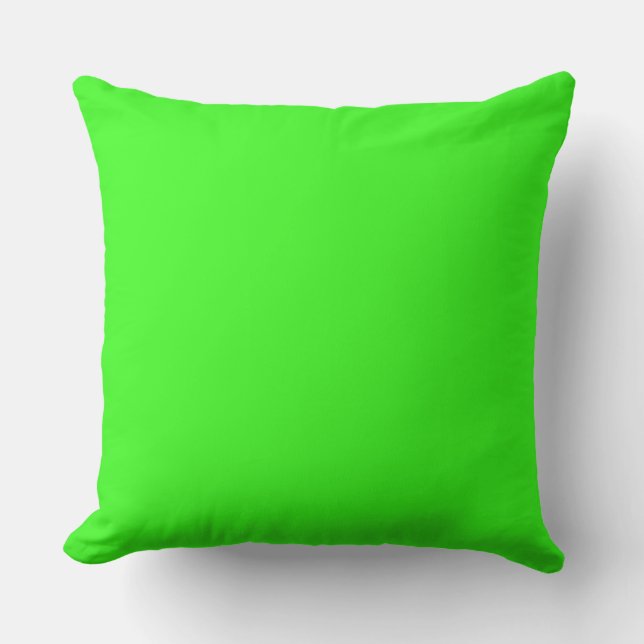 Lime Green Indoor Outdoor Pillow (Front)