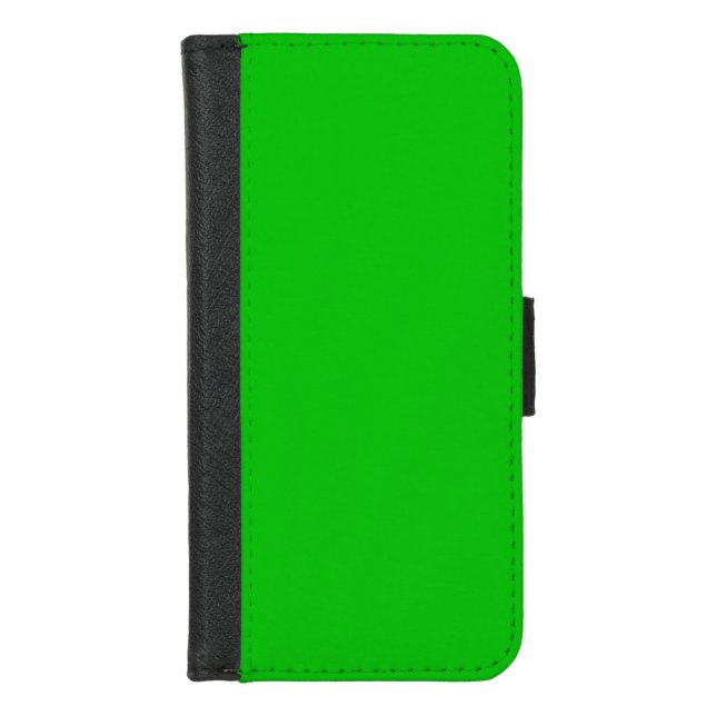 Lime Green iPhone Wallet Case (Front)