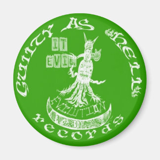 LIME GREEN  "It Evil" Magnet