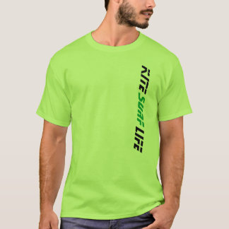 Lime Green Kite Surf Life Gone Knots Kiteboarding T-Shirt