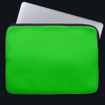 Lime Green Laptop Sleeve<br><div class="desc">Solid bright green color.</div>