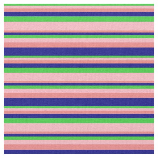 Lime Green, Light Pink, Light Coral, and Blue Fabric