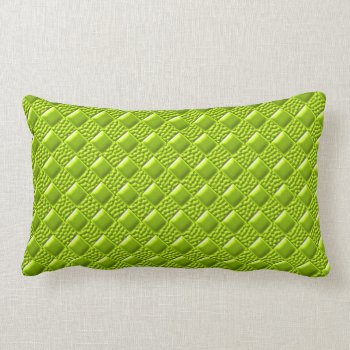 Lime Green Lumbar Pillow by MarianaEwaPattern at Zazzle