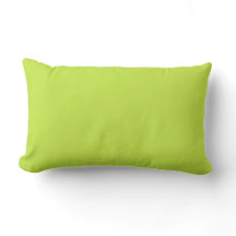 Lime Green Lumbar Pillow 13" x 21"