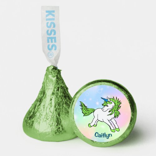 Lime Green_Maned Unicorn Hersheys Candy Favors