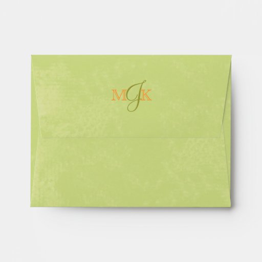 Green Envelope Wedding Invitations 8