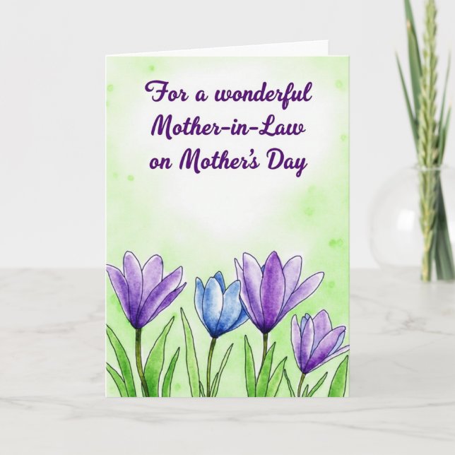 Lime Green Mothers Day Art Card (Front)