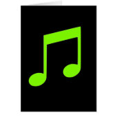 Lime Green Music Card (Front)