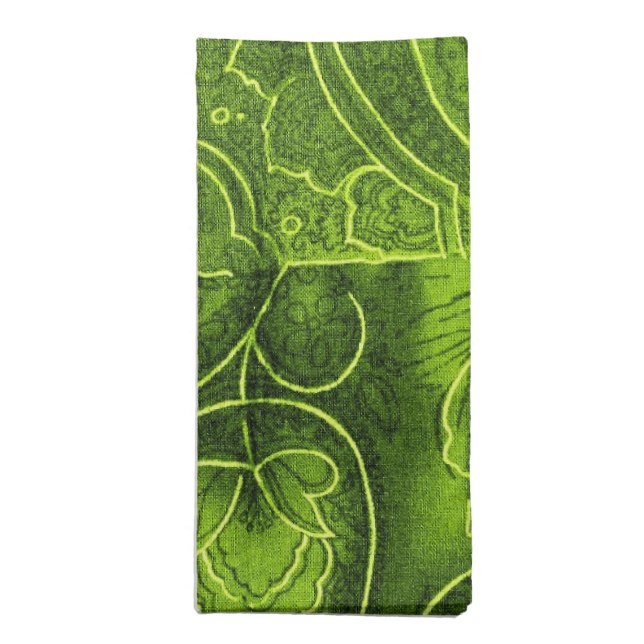 lime green napkins (Folded)