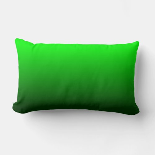Lime Green Ombre Lumbar Pillow