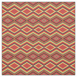 Lime Green Orange Yellow Red Black Ethnic Look Fabric