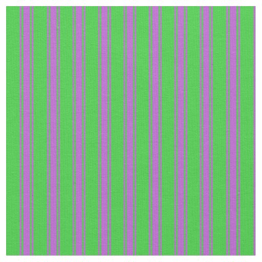 Lime Green & Orchid Striped/Lined Pattern Fabric