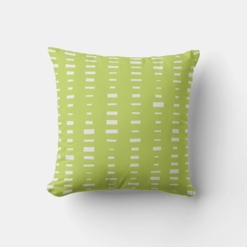 Lime Green Outdoor Pillows _ Block Stripe