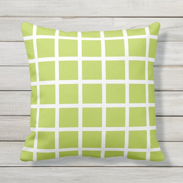 Lime Green Outdoor Pillows & Cushions Zazzle