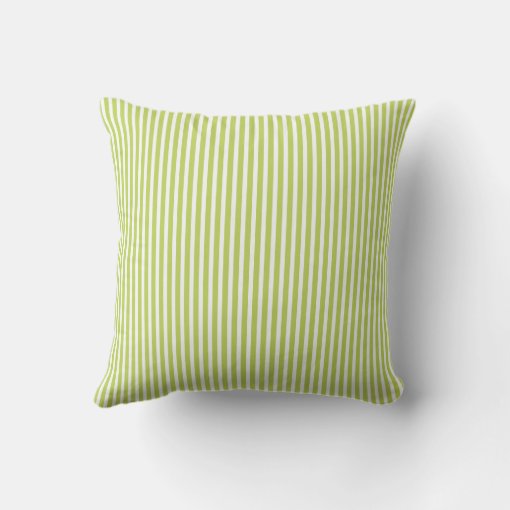 Lime Green Outdoor Pillows Oxford Stripe Zazzle