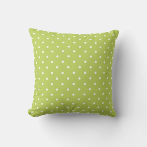 Lime Green Outdoor Pillows _ Polka Dot