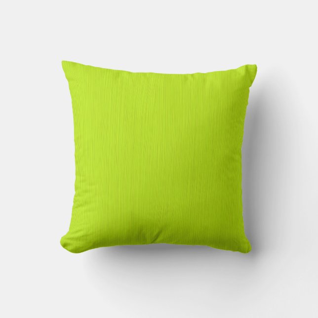 Lime Green Painting Abstract Art Throw Pillow (Front)