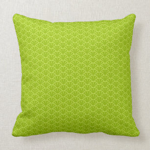 LIME GREEN PATTERNED PILLOW
