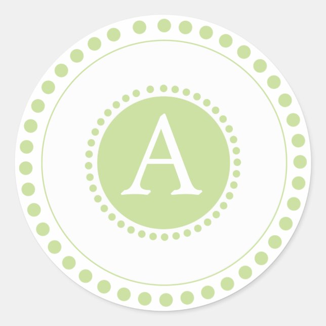 Lime green-Personalized envelope seals (Front)