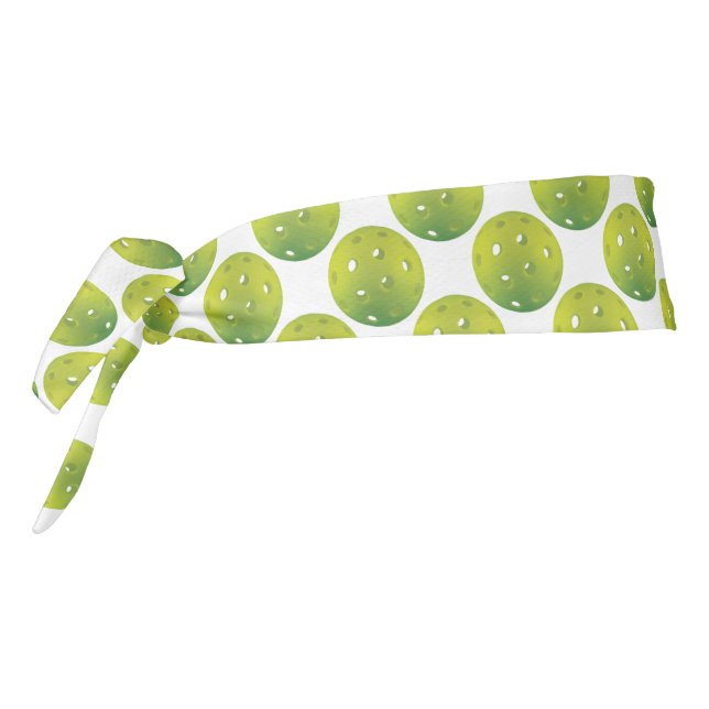 Lime green pickleball tie headband (Rotate 270)