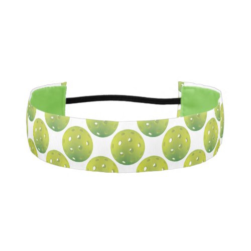 Lime green pickleballs athletic headband