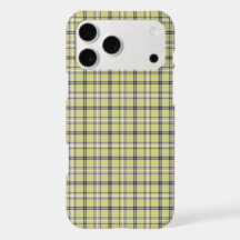 Lime Green Plaid Classic Pattern Retro iPhone Case