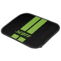 Lime Green Race Stripes | Personalize Car Mat | Zazzle