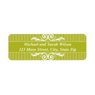 Lime Green Return Address Labels