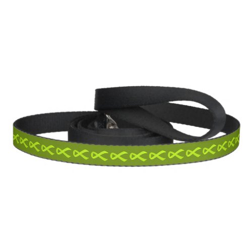 Lime Green Ribbon Support Awareness Pet Leash
