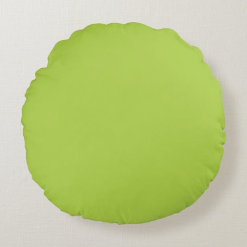 Lime Green Round Pillow