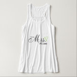 Lime Green Scribbled Heart Future Mrs Tank Top<br><div class="desc">Custom bridal party design.</div>