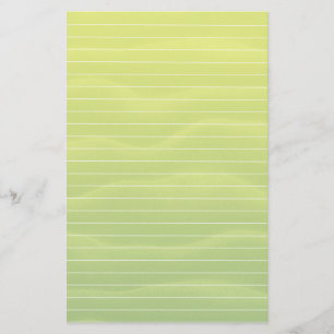 Lime Green Shades With Lines Stationery