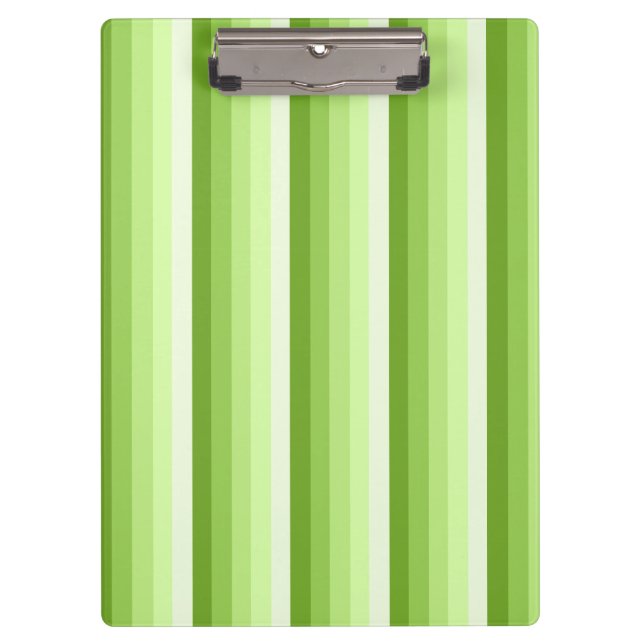Lime green shadow stripes clipboard (Front)