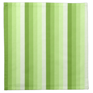 Lime green shadow stripes cloth napkin