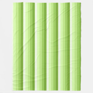 Lime green shadow stripes fleece blanket