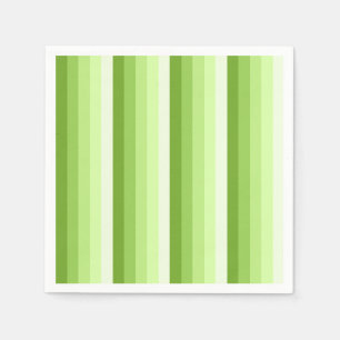 Lime green shadow stripes napkins