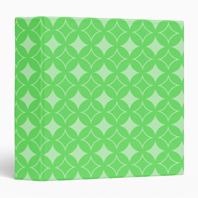 Lime green shippo pattern binder (Front/Spine)