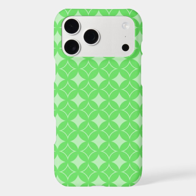 Lime green shippo pattern Case-Mate iPhone case (Back)