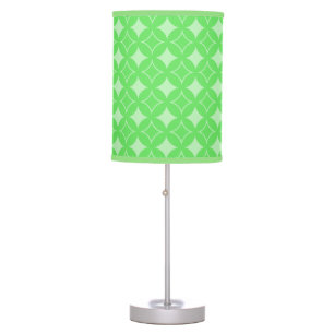 Lime green shippo pattern table lamp