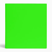 Lime Green Solid Color Binder (Front)