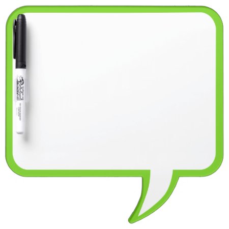 Lime Green Speech Bubble Wall Decor Customize This Dry-erase Board