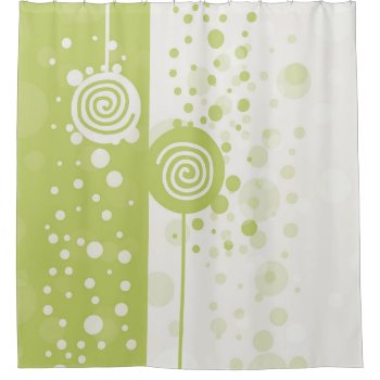 Lime Green Splash Shower Curtain by EveStock at Zazzle