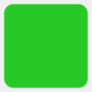 Lime Green Square Sticker