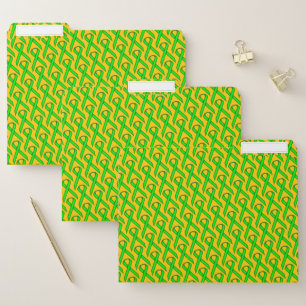 Lime Green Standard Ribbon by Kenneth Yoncich File Folder