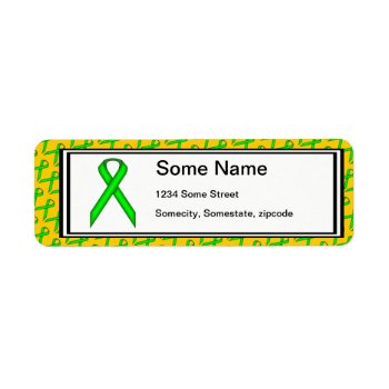 Lime Green Standard Ribbon Label by KennethYoncich at Zazzle