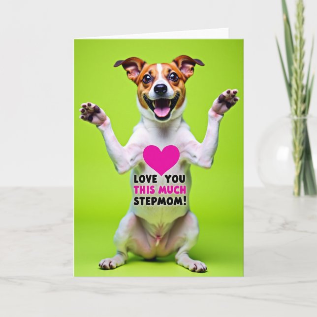 Lime Green Stepmom Love Card (Front)