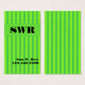 Lime Green Stripe (Front & Back)