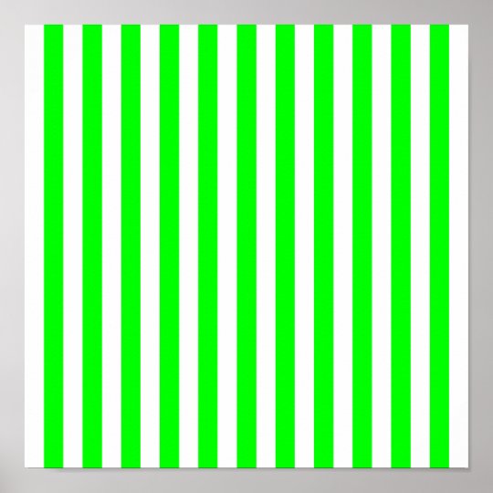 Lime Green Striped Pattern Poster | Zazzle.com