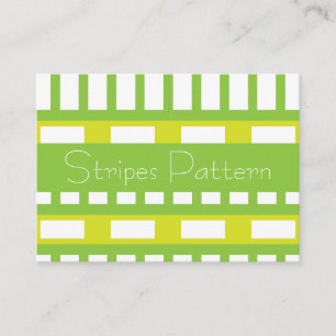 Lime Green Stripes  Business Card
